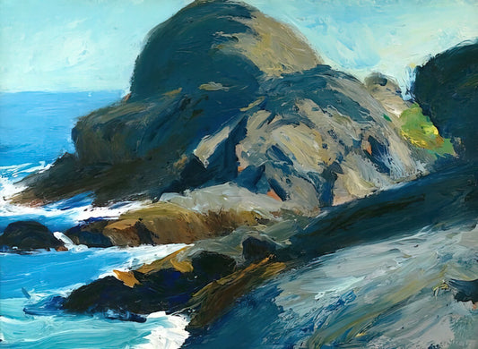The Most Famous Edward Hopper Paintings: A Curator's Guide to His Iconic Works - Rocky Shore by Edward Hopper