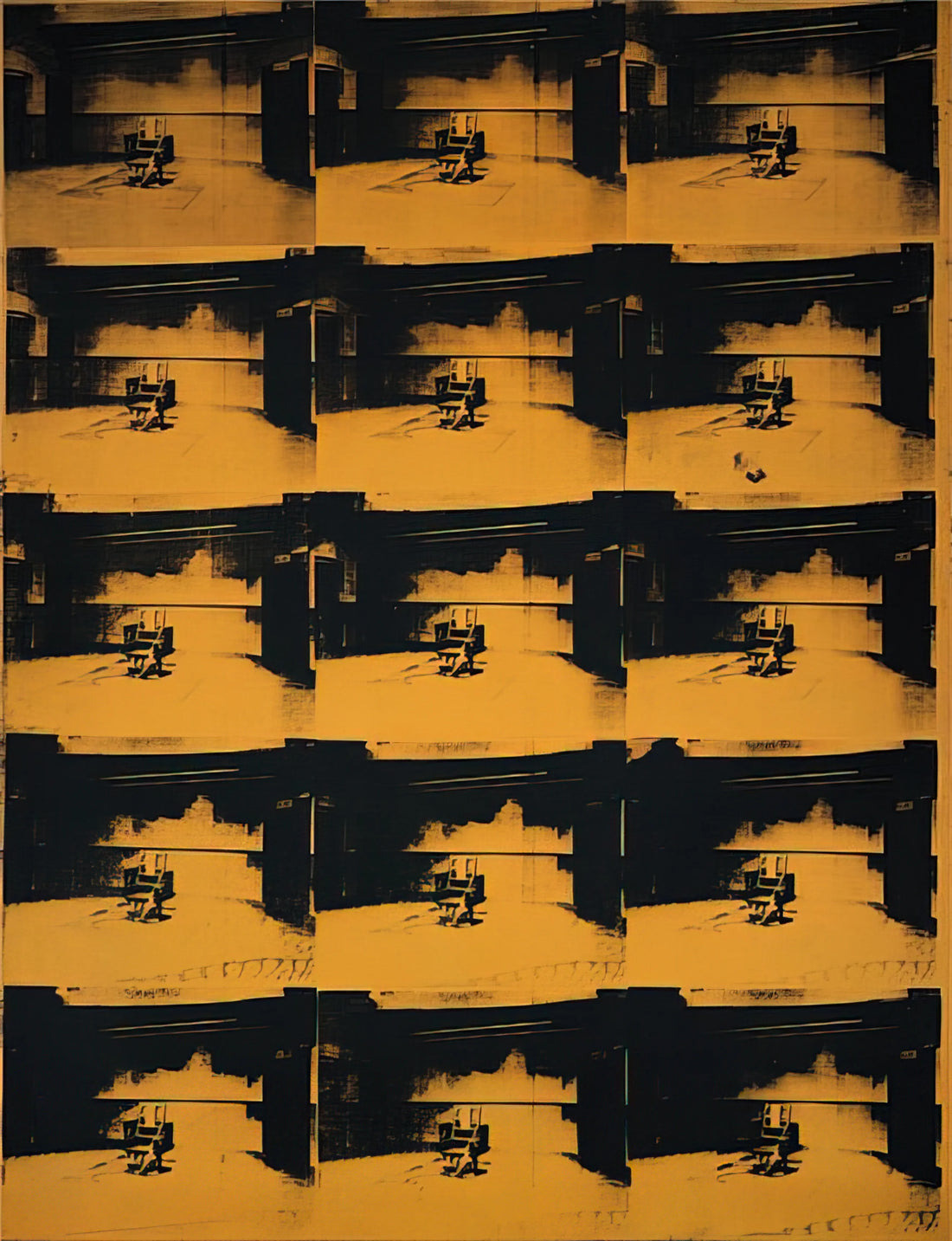 The Poster Warhol Basquiat Collaboration: A Definitive Guide to the 1980s Art Revolution - Orange Disaster by Andy Warhol