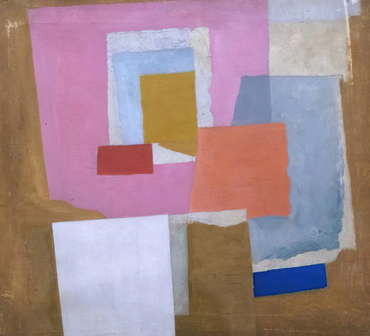 The Precision of British Modernism: Elevating Interiors with a Ben Nicholson Acrylic Print - 1924 first abstract painting, Chelsea - 1924 by Ben Nicholson