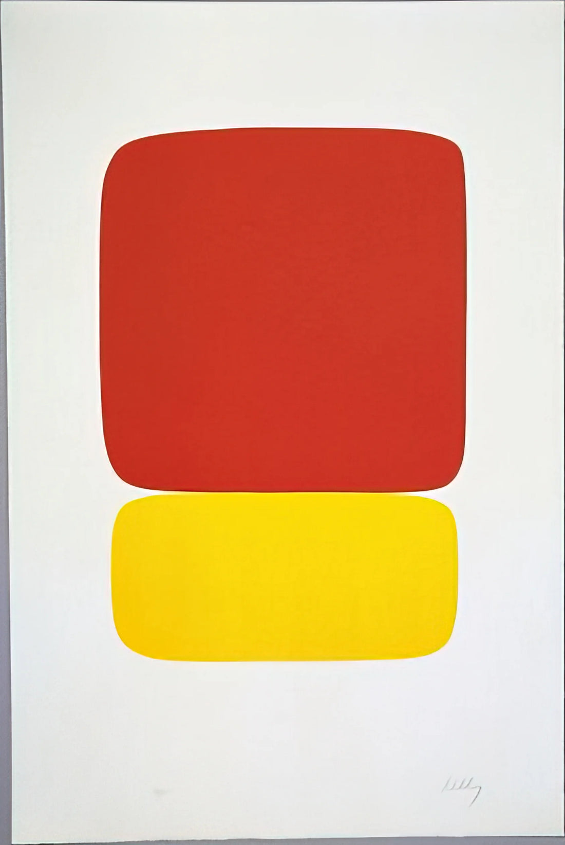 The Prints of Ellsworth Kelly: A Collector's Guide to His Minimalist Masterpieces - Red over Yellow from Suite of Twenty-Seven Color Lithographs by Ellsworth Kelly