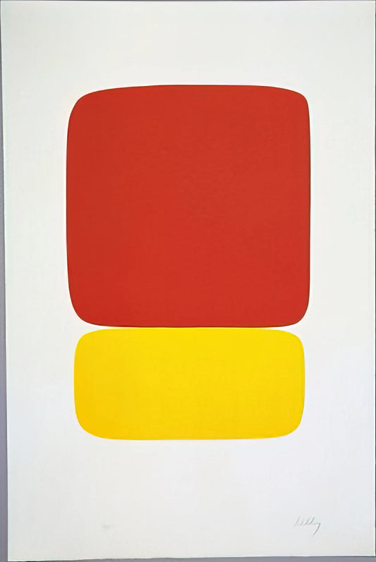 The Prints of Ellsworth Kelly: A Collector's Guide to His Minimalist Masterpieces - Red over Yellow from Suite of Twenty-Seven Color Lithographs by Ellsworth Kelly