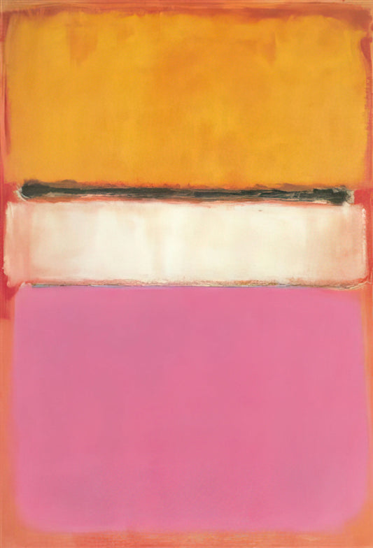 The Profound Presence of Rothko Framed: A Guide to Presenting Abstract Expressionism - White Center Yellow, Pink and Lavender on Rose - 1950 by Mark Rothko