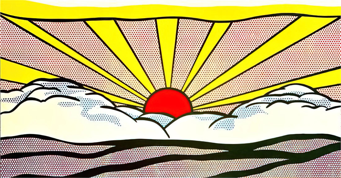 The Roy Lichtenstein Exhibition Poster: A Pop Art Icon for Collectors and Decorators - SUNRISE 1965 by Roy Lichtenstein