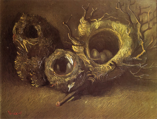 The Starry Night Reproduction: A Curator's Guide to Van Gogh's Masterpiece - Still Life with Three Birds Nests by Vincent van Gogh