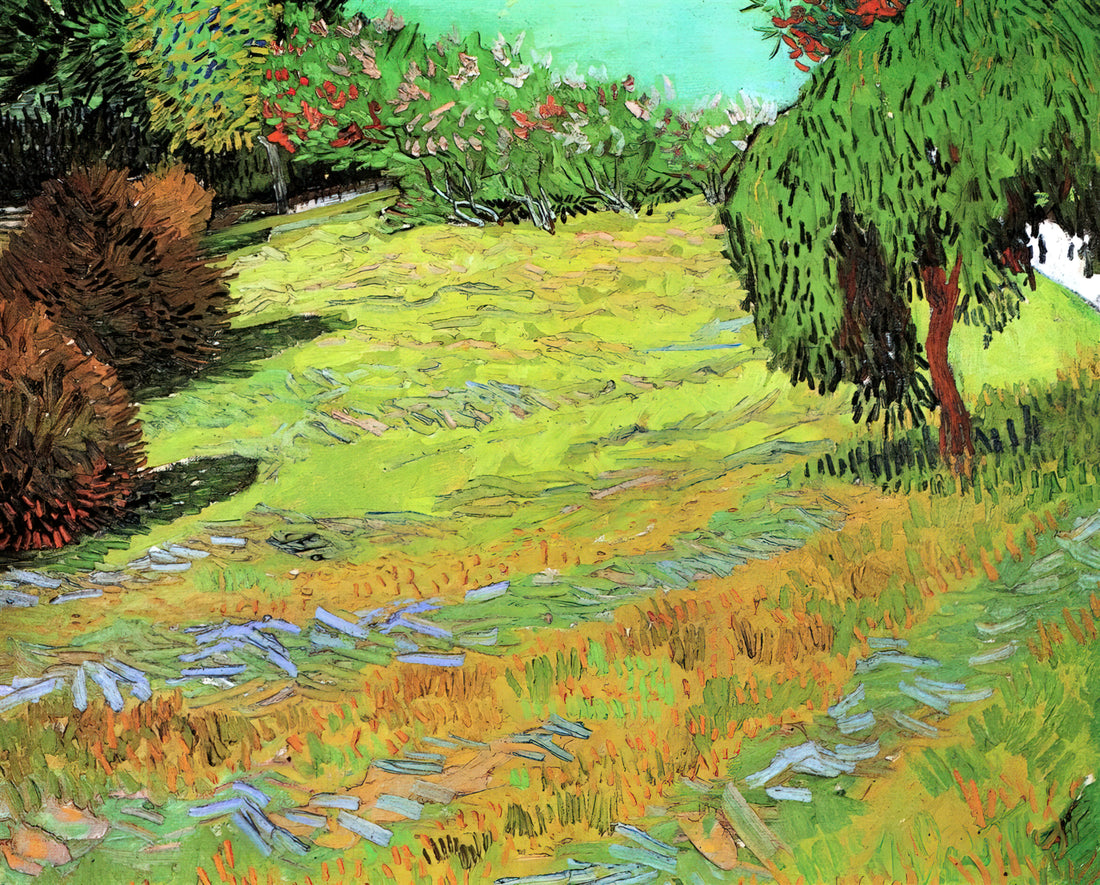 The Starry Painting: Van Gogh's Celestial Masterpiece and Its Enduring Legacy - Sunny Lawn in a Public Park by Vincent van Gogh