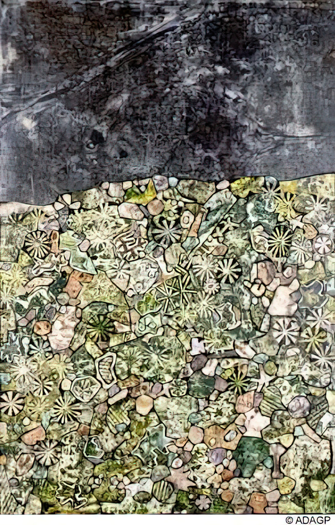 The Unconventional Brilliance of Jean Dubuffet Art: A Deep Dive into Art Brut and Beyond - I LIVE IN A COUNTRY LAUGHING by Jean Dubuffet