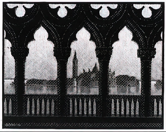 The World of M.C. Escher: A Journey Through Mathematical Art and Optical Illusions - VENICE OCTOBER 1936 1936 by MC Escher