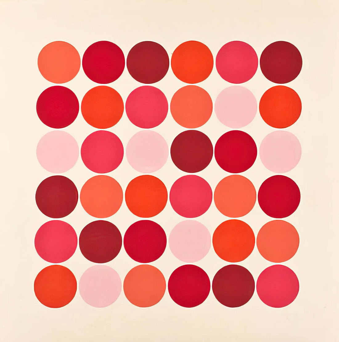 Thomas Downing Reproduction: A Guide to Acquiring Museum-Quality Dot Paintings - Red - 1966 by Thomas Downing