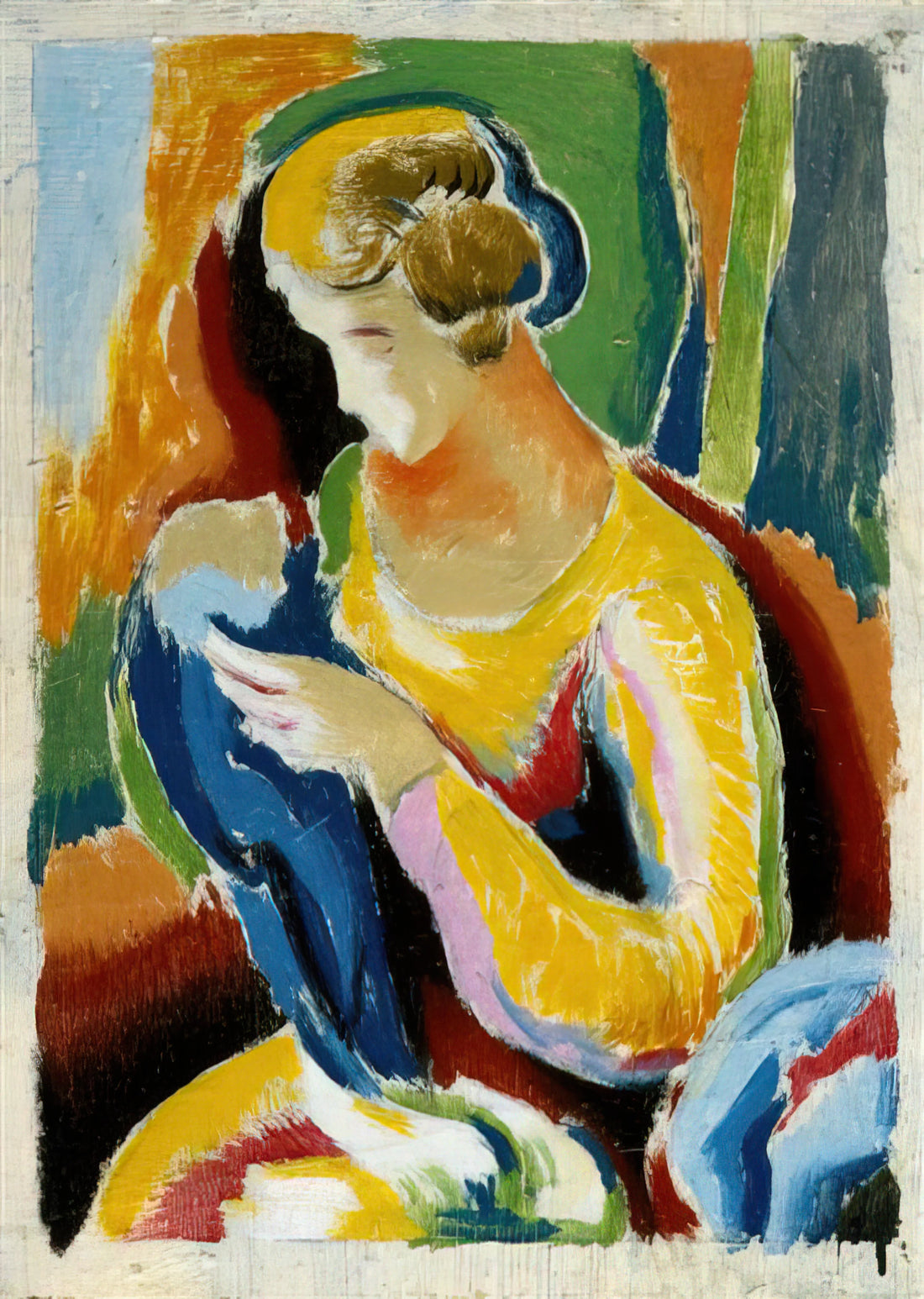 Thomas Hart Benton Self Portrait: A Master's Introspective Journey Through American Art - WOMAN 1920 by Thomas Hart Benton