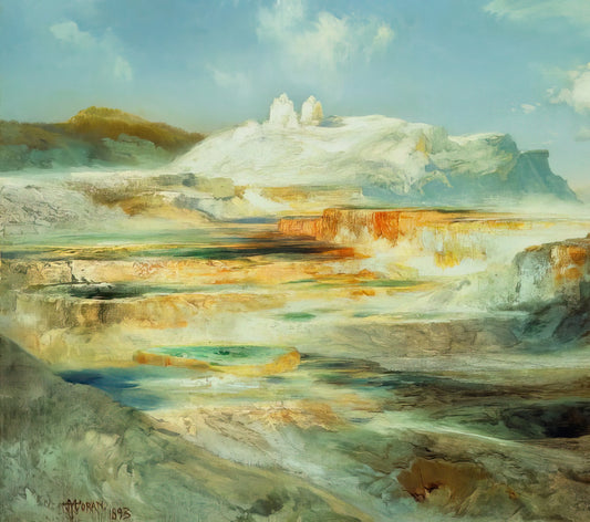 Thomas Moran Grand Canyon Print: The Masterpiece That Shaped American Wilderness Art - Jupiter Terrace Yellowstone by Thomas Moran