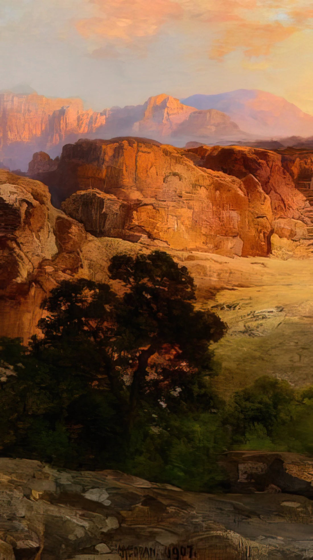 Thomas Moran: The American Landscape Painter Who Defined the West - A Water Pocket Northern Arizona by Thomas Moran