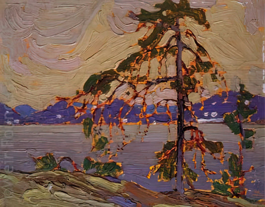 Tom Thomson Canoe Print: Capturing the Canadian Wilderness in Iconic Art - SKETCH FOR THE JACK PINE 1916 by Tom Thomson