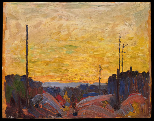 Tom Thomson Framed Prints: A Collector's Guide to Owning Canadian Art History - BURNED OVER LAND 1916 by Tom Thomson