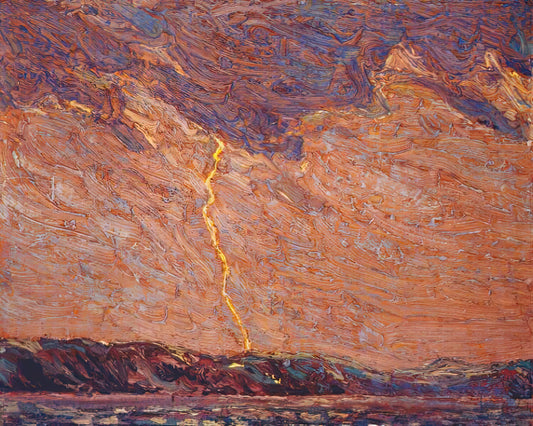 Tom Thomson Northern River Numbered Print: A Collector's Guide to Canadian Art Heritage - LIGHTNING CANOE LAKE 1915 by Tom Thomson