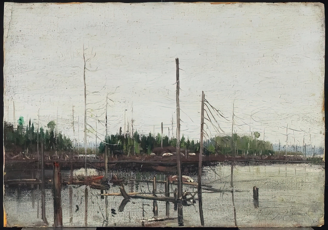 Tom Thomson Northern River Print: A Masterpiece of Canadian Wilderness Art - DROWNED LAND 1912 by Tom Thomson
