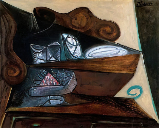 Unpacking the Bold Intimacy of 'The Red Armchair' by Pablo Picasso - The buffet of  Catalan  by Pablo Picasso