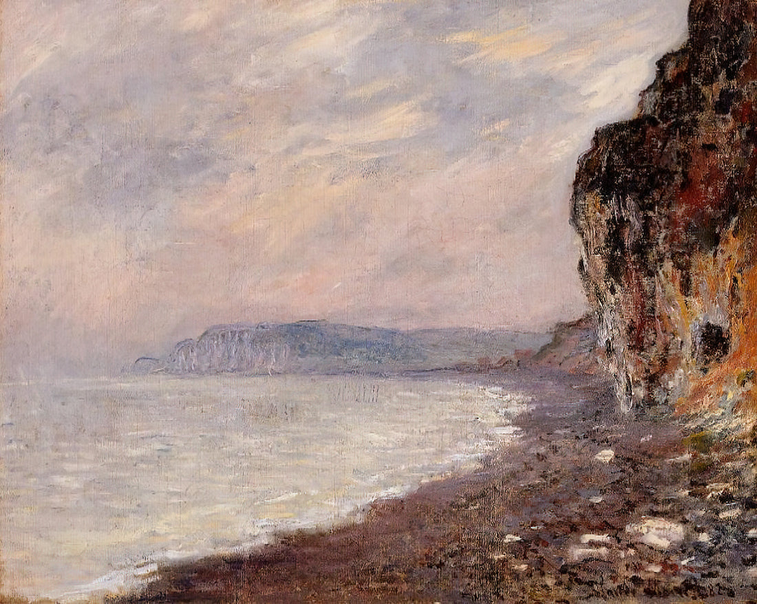 Unveiling the Luminous Legacy: Impressionism Art by Claude Monet - Cliffs at Pourville in the Fog by claude monet
