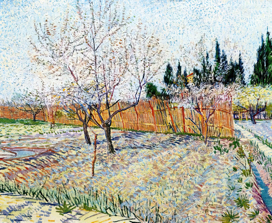 Unveiling the Most Famous Van Gogh Masterpieces: A Deep Dive into an Enduring Legacy - Orchard with Peach Trees in Blossom by Vincent van Gogh