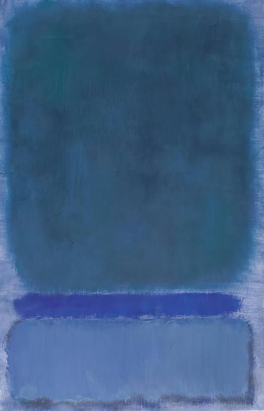 Unveiling the Profound Depths of No. 16 Rothko: An Exploration of Color and Emotion - Untitled Green on Blue - 1968 by Mark Rothko