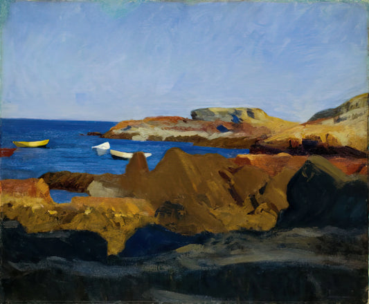 Unveiling the Solitude of 'Cape Cod Morning' by Edward Hopper - Cove at Ogunquit by Edward Hopper