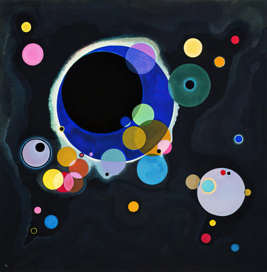 Upward by Wassily Kandinsky: A Masterpiece of Abstract Expressionism - SEVERAL CIRCLES 1926 by Wassily Kandinsky