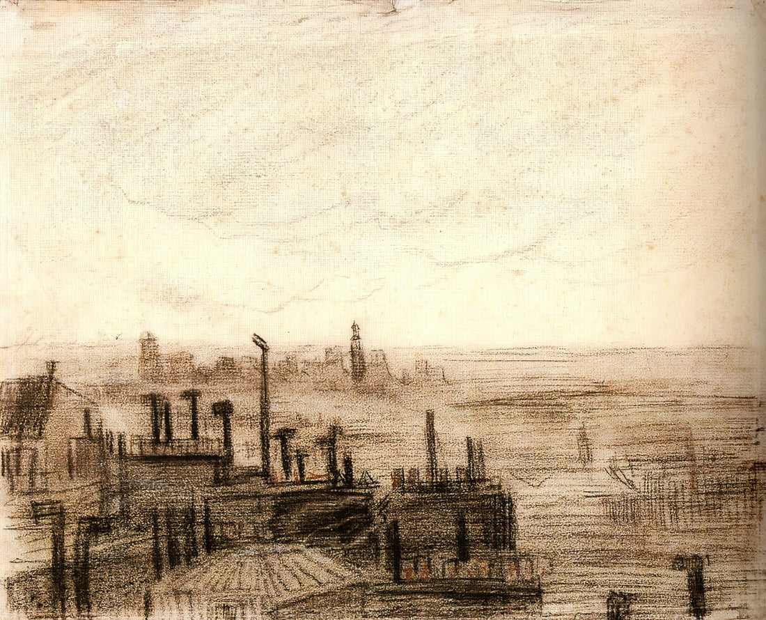 Van Gogh Cafe Poster: The Artistic Legacy of Café Terrace at Night - View of Paris, with the Hôtel de Ville and the Tour-Saint-Jacques by Vincent van Gogh