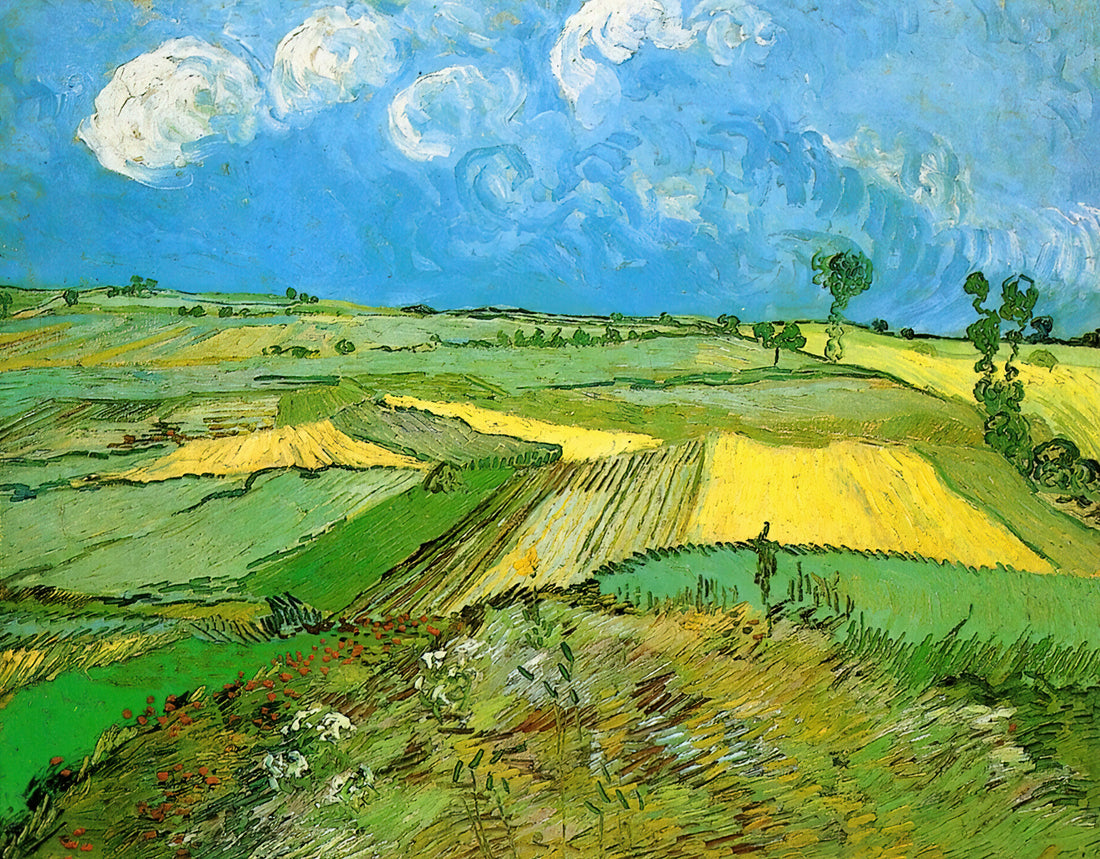 Van Gogh Canvas Prints: Bringing Post-Impressionist Masterpieces to Your Walls - Wheat Fields at Auvers Under Clouded Sky by Vincent van Gogh