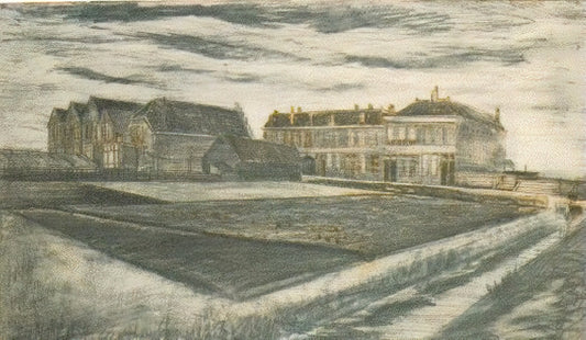 Van Gogh Diary: The Intimate World of Vincent Through His Letters and Sketches - The Houses on Schenkweg where Van Gogh Lived by Vincent van Gogh