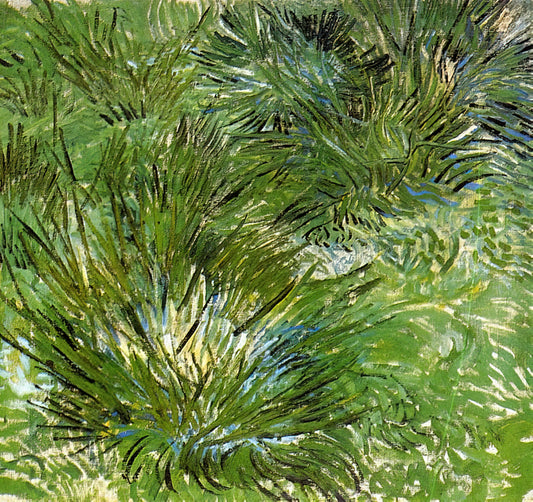 Van Gogh Framed Art: Curating Post-Impressionist Masterpieces for Your Collection - Clumps of Grass by Vincent van Gogh