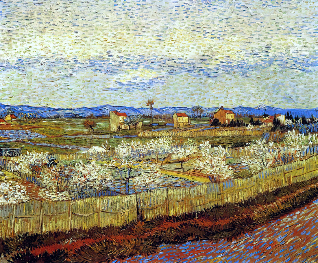 Van Gogh Online: Exploring the Digital Legacy of Vincent van Gogh's Art - Peach Trees in Blossom by Vincent van Gogh
