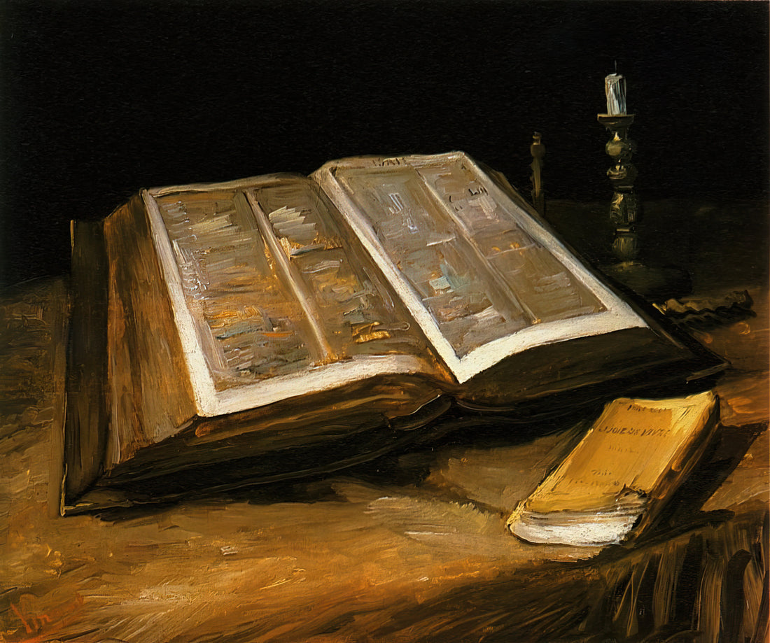 Van Gogh Paintings Posters: Bringing Masterpieces Home with RedKalion - Still Life with Bible by Vincent van Gogh