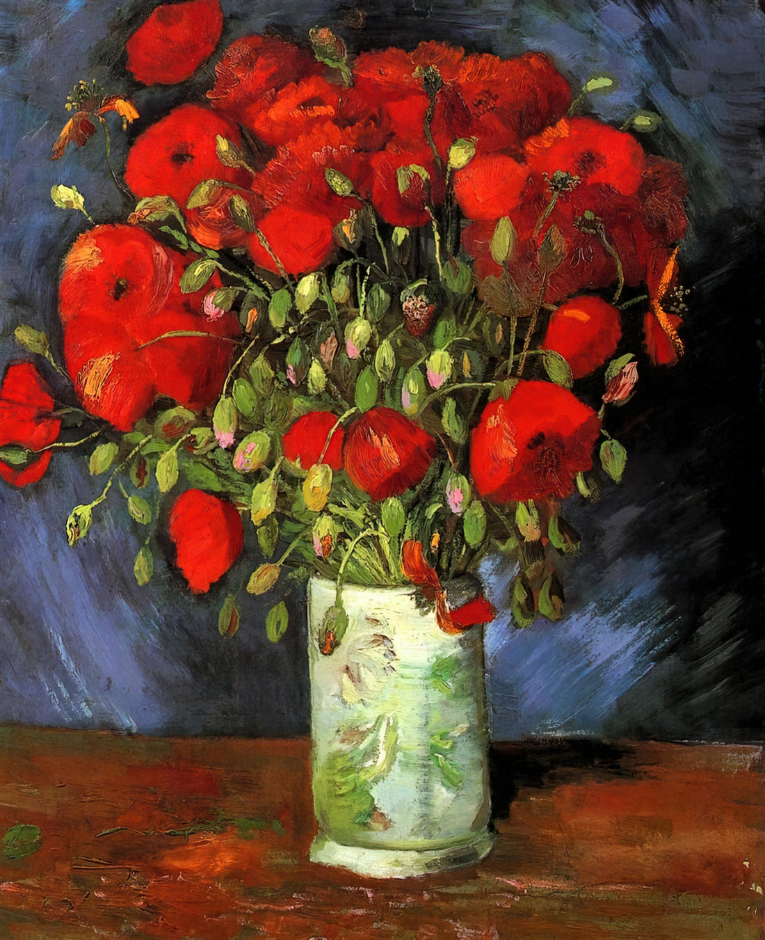 Van Gogh Poppy Flowers Print: A Collector's Guide to the Master's Vibrant Floral Vision - Vase with Red Poppies by Vincent van Gogh