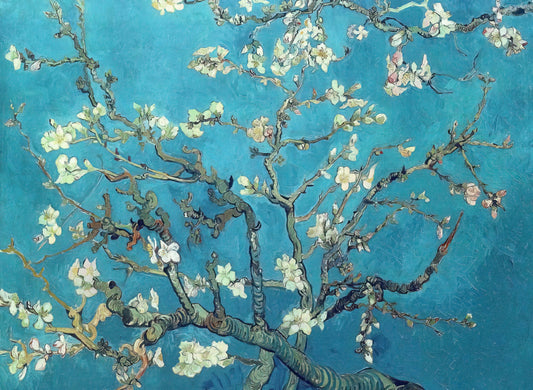 Van Gogh Self Portrait Print: A Window into the Artist's Soul - Branches with Almond Blossom by Vincent van Gogh