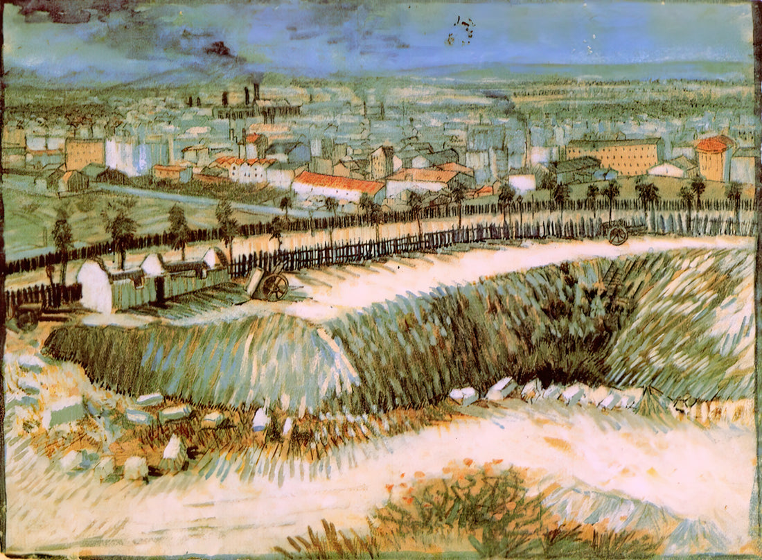 Van Gogh Starry Night Reproduction: A Collector's Guide to Owning the Masterpiece - Outskirts of Paris near Montmartre by Vincent van Gogh