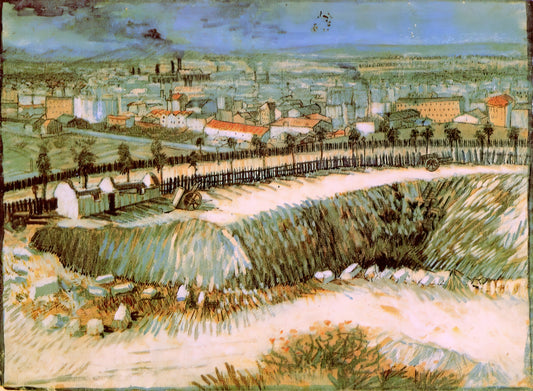 Van Gogh Starry Night Reproduction: A Collector's Guide to Owning the Masterpiece - Outskirts of Paris near Montmartre by Vincent van Gogh