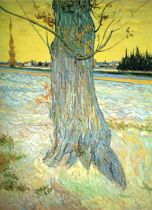 Van Gogh Sunflowers Reproduction: A Collector's Guide to Museum-Quality Prints - Trunk of an Old Yew Tree by Vincent van Gogh