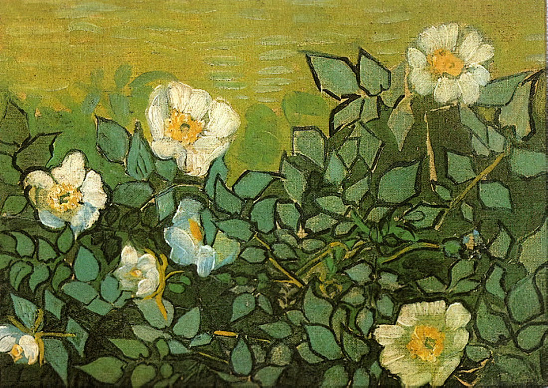 Van Gogh Wheat: The Golden Fields That Defined a Visionary - Wild Roses by Vincent van Gogh