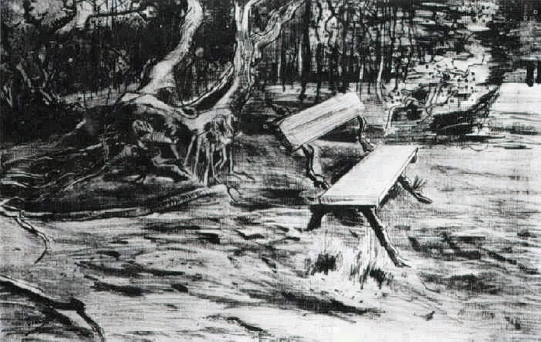 Van Gogh at the Musée d'Orsay: A Journey Through the Artist's Parisian Masterpieces - Bench in a Wood by Vincent van Gogh