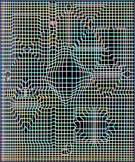 Vasarely Centre: The Ultimate Destination for Op Art Immersion and Victor Vasarely Prints - Biadan - 1959 by Victor Vasarely