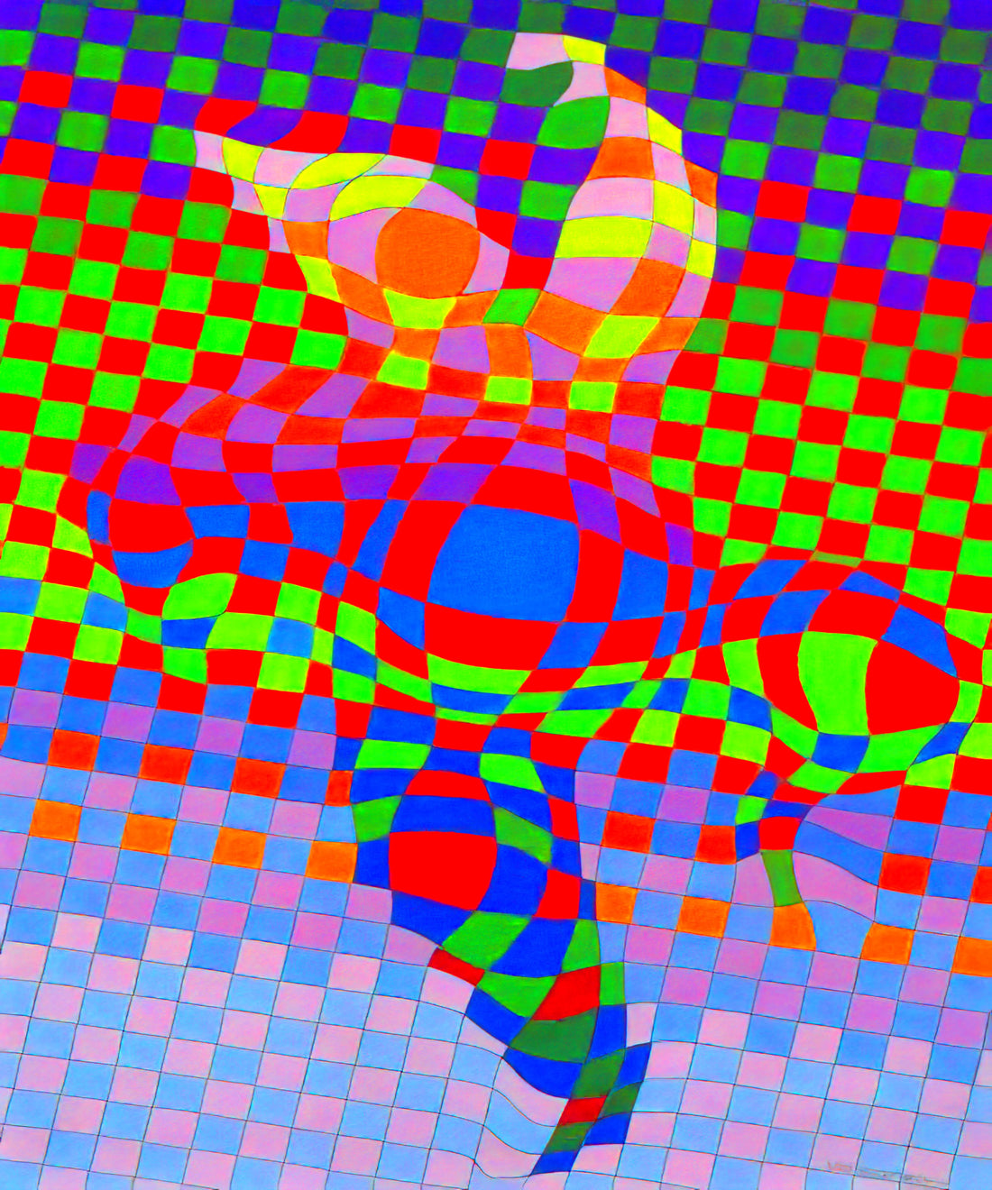 Vasarely Muzeum: Exploring the Optical Universe of Victor Vasarely - Harlequin by Victor Vasarely