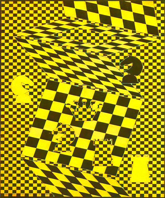 Vasarely Serigraph Signed: A Collector's Guide to Authenticity, Value, and Legacy - The Chess Board by Victor Vasarely