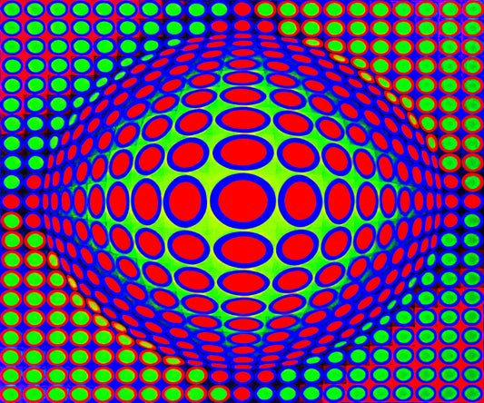 Vasarely Signed Print: A Collector's Guide to Authenticity, Value, and Legacy - Vega 200 - 1968 by Victor Vasarely