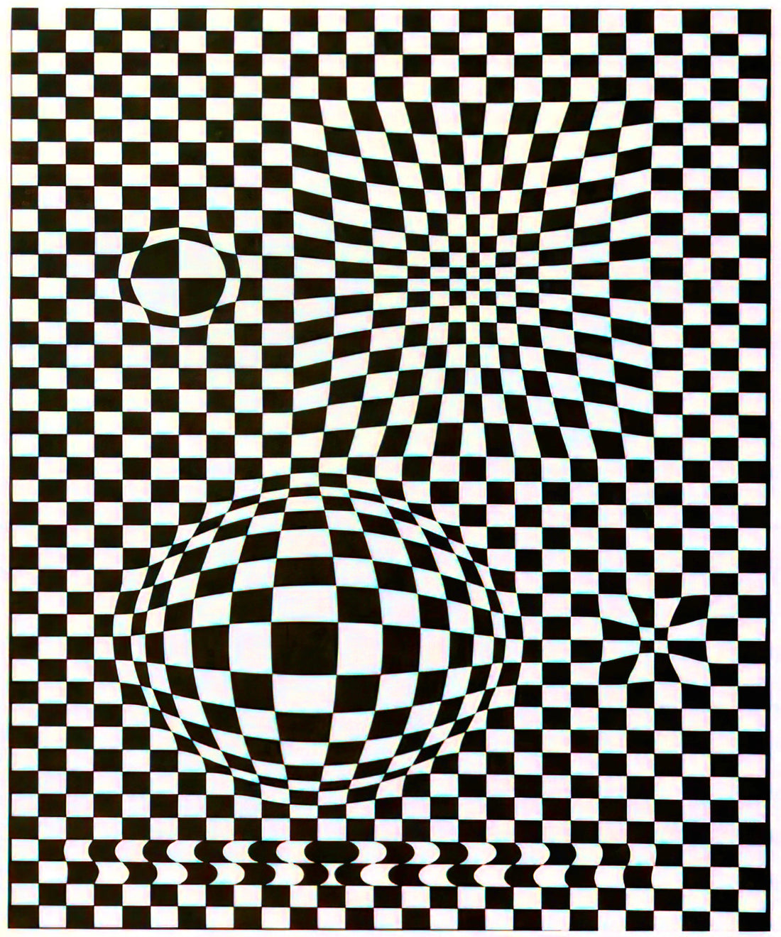 Vasarely Zebra Print: The Op Art Masterpiece That Defined an Era - Vega - 1957 by Victor Vasarely