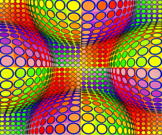 Victor Vasarely Artworks: A Journey into the Father of Op Art - Vega-Lep - 1970 by Victor Vasarely