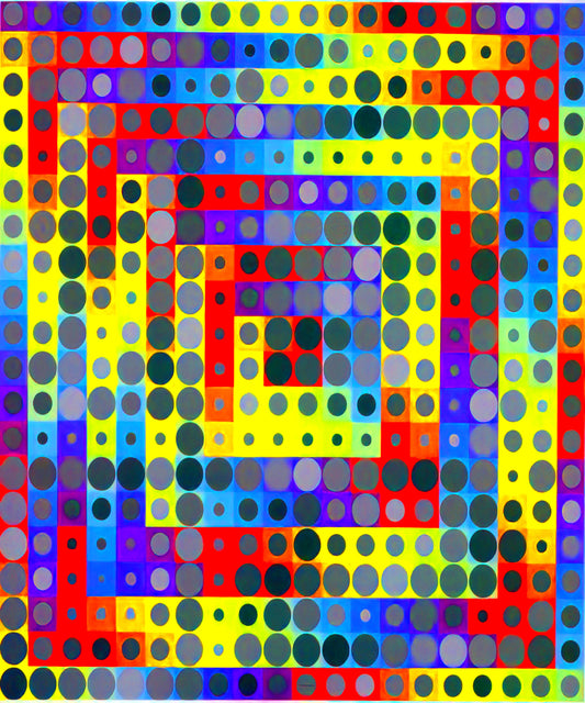 Victor Vasarely Price Guide: Understanding the Value of Op Art Masterpieces - Orion Gris - 1969 by Victor Vasarely