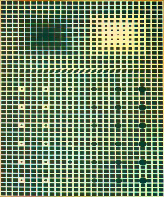 Victor Vasarely Signed Serigraph: A Collector's Guide to Authentic Op Art Prints - Supernovae - 1961 by Victor Vasarely