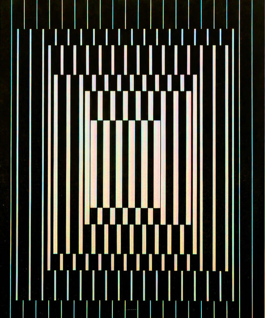 Victor Vasarely Techniques: The Optical Illusions That Defined Op Art - Bora III - 1964 by Victor Vasarely