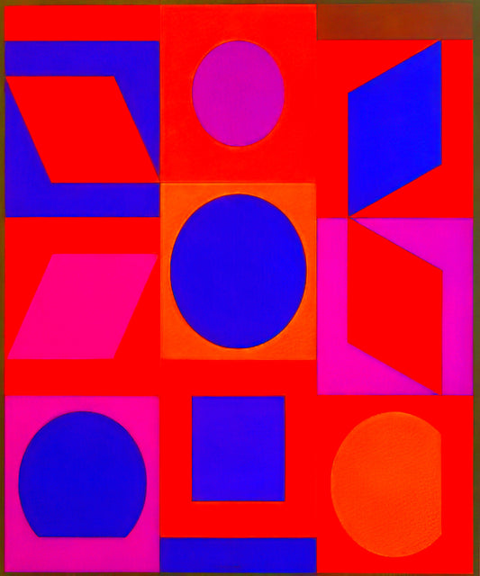 Victor Vasarely: The Father of Op Art and His Enduring Legacy in Modern Printmaking - Alphabet VR - 1960 by Victor Vasarely