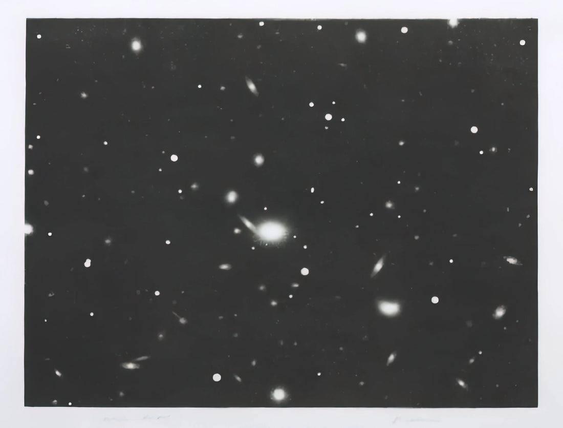 Vija Celmins Blackboard: The Meditative Precision of Cosmic and Terrestrial Surfaces - GALAXY 1975 by Vija Celmins