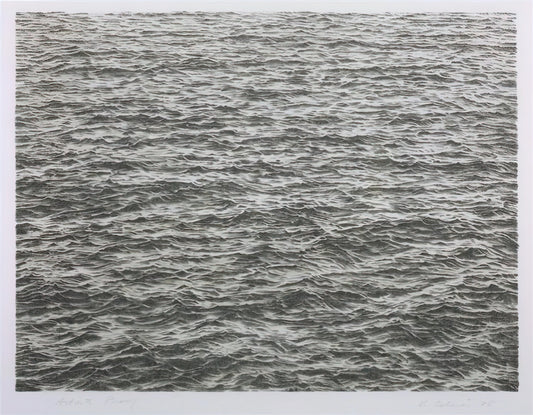 Vija Celmins: The Artist Who Redefined Realism Through Ocean, Sky, and Desert - OCEAN 1975 by Vija Celmins